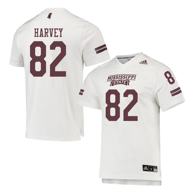 Men #82 Rufus Harvey Mississippi State Bulldogs College Football Jerseys Sale-White